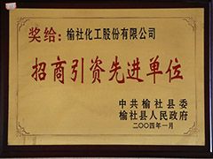 2004年榆社縣招商引資先進(jìn)單位